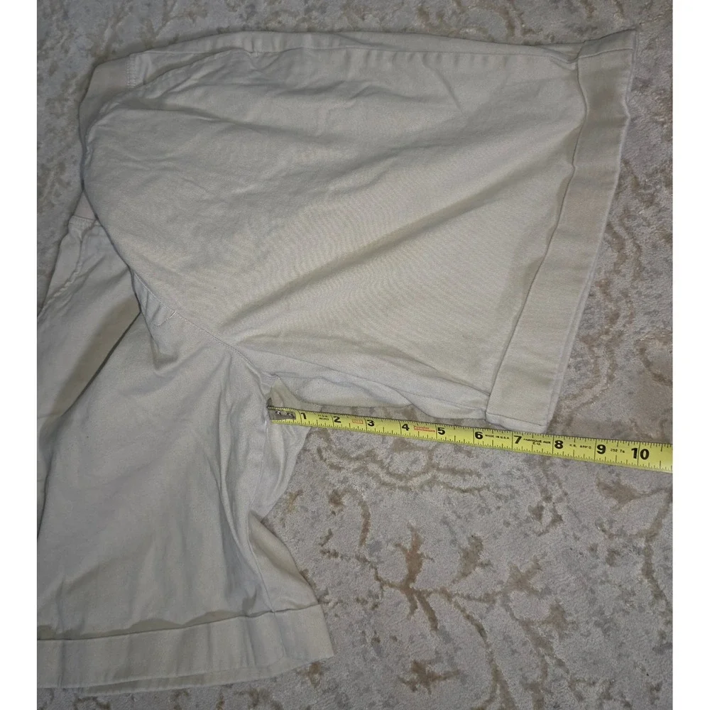 IZOD Approved Schoolwear Khaki Pull On Shorts Girls Plus Size 20.5 Tan Cuffed